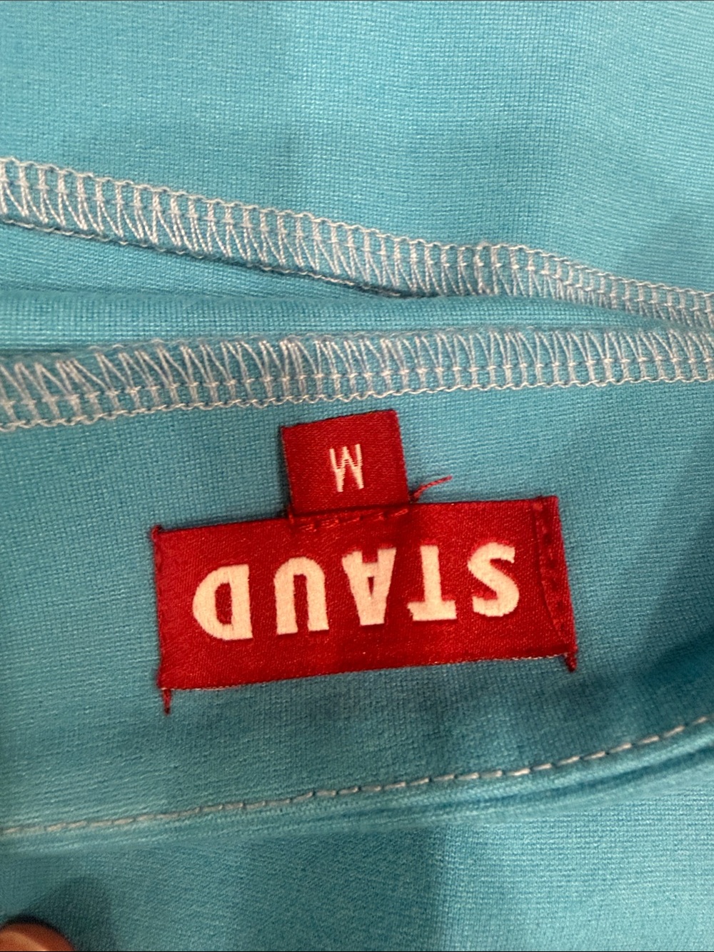 STAUD Colorblock matching Set in Teal, Turquoise & Red - Picture 6 of 7